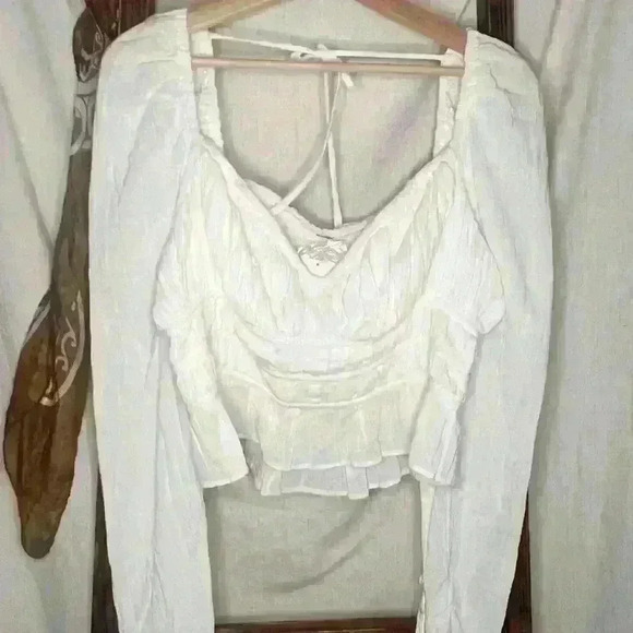 FREE PEOPLE Chloe White Cotton Sweetheart
Neckline L - Picture 4 of 10
